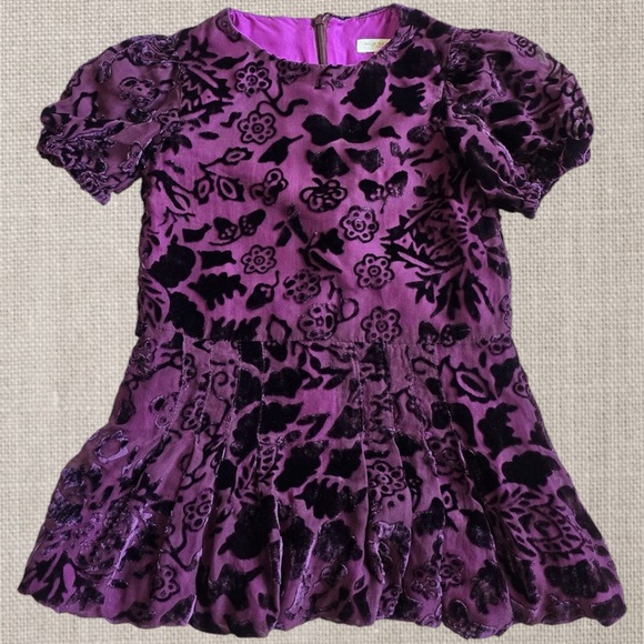 Burberry Kids Velvet dress - Picture 1 of 3